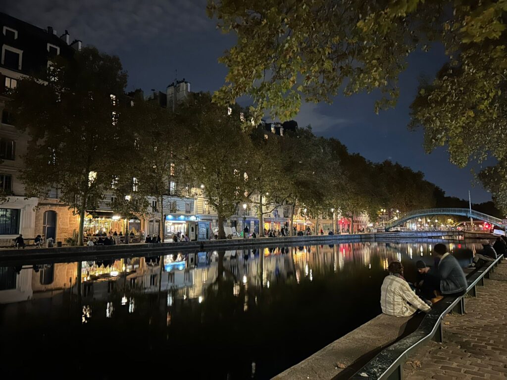 City lights in Paris