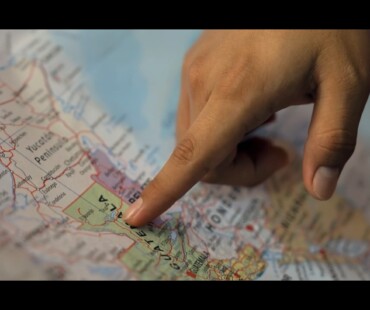 Marco Polo map used in Race Across the World